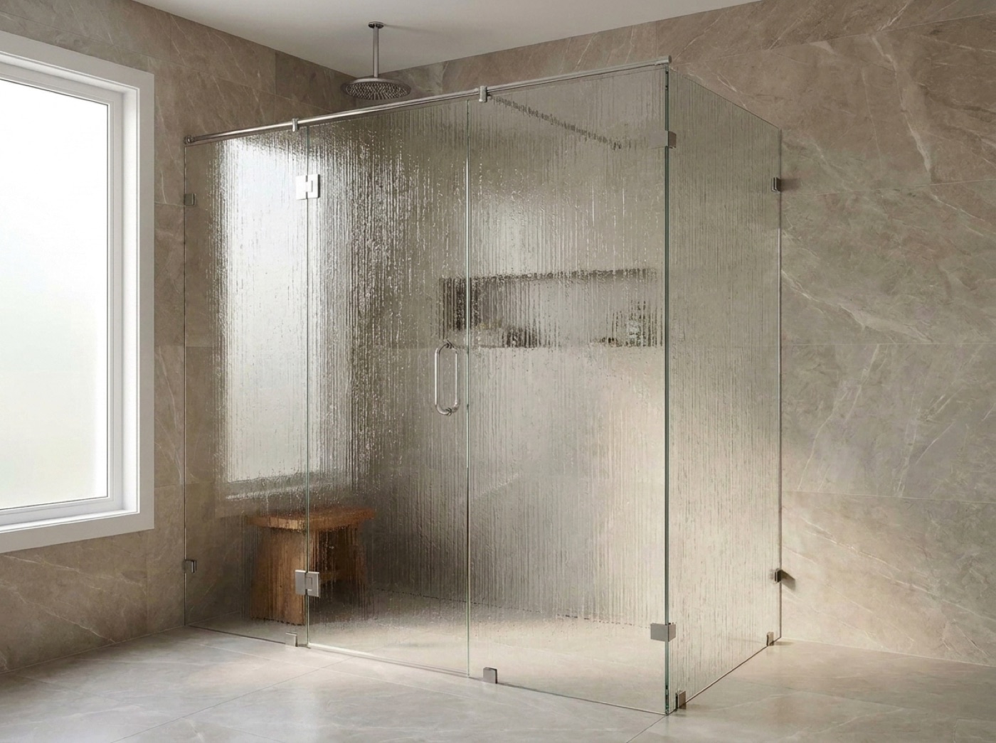 Shower Door Replacement by Fortune Shower Doors for a Fraser, Michigan bathroom