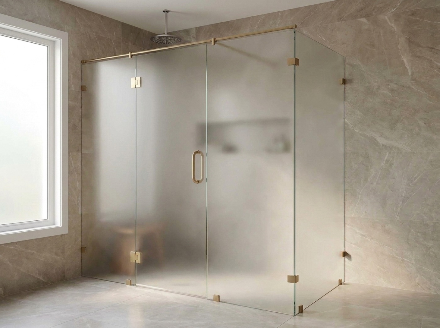 Shower Door Replacement by Fortune Shower Doors for a Berkley, Michigan bathroom