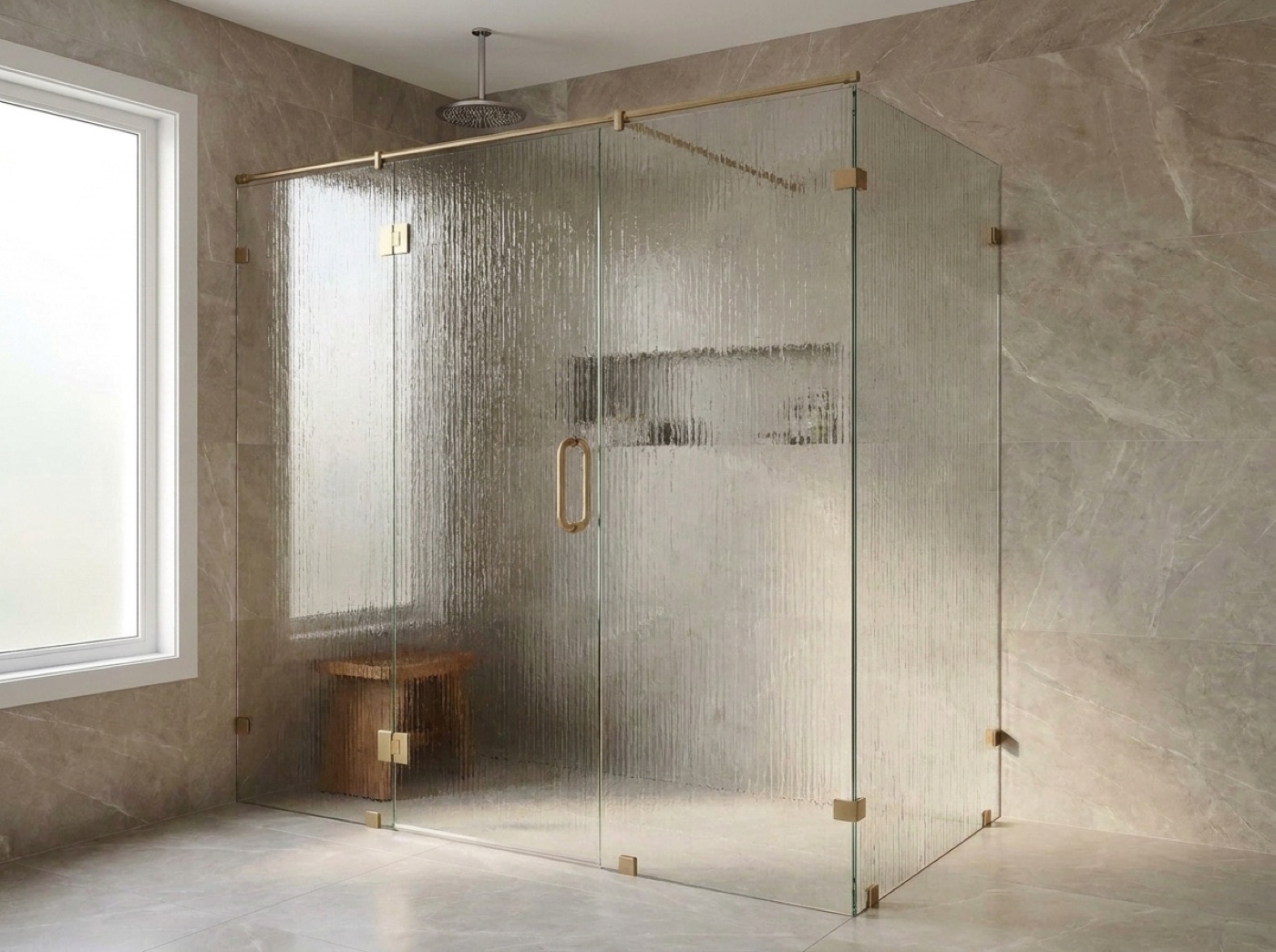 Shower Door Replacement by Fortune Shower Doors for a Macomb Township, Michigan bathroom