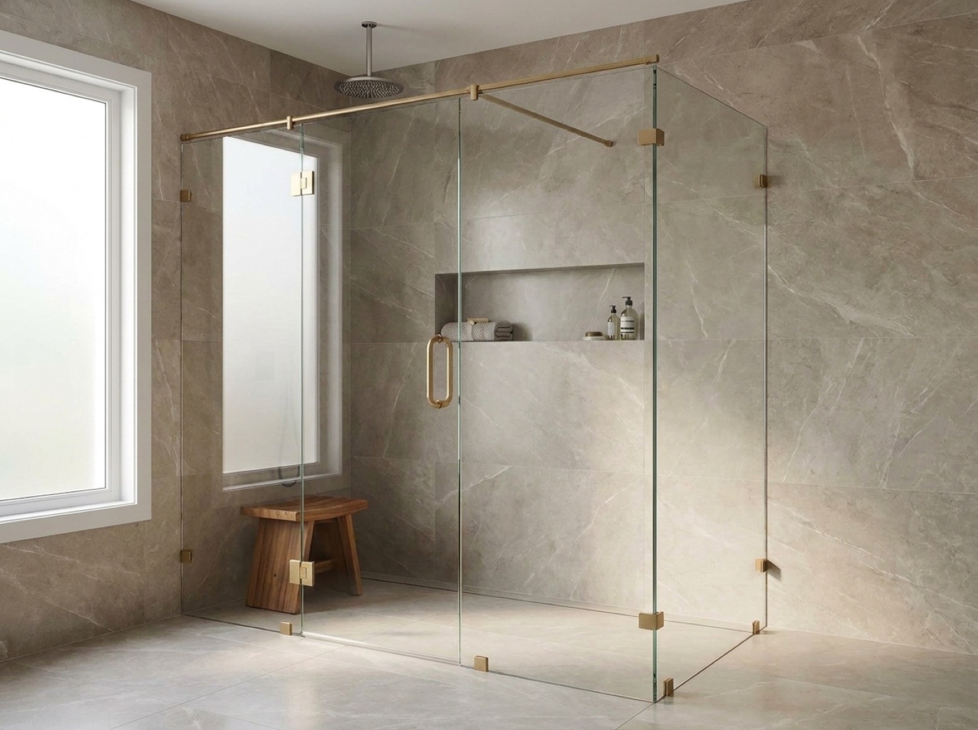 Glass shower enclosures in Michigan