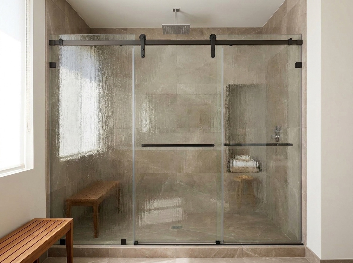 Framed Shower Doors by Fortune Shower Doors for a Rochester, Michigan bathroom