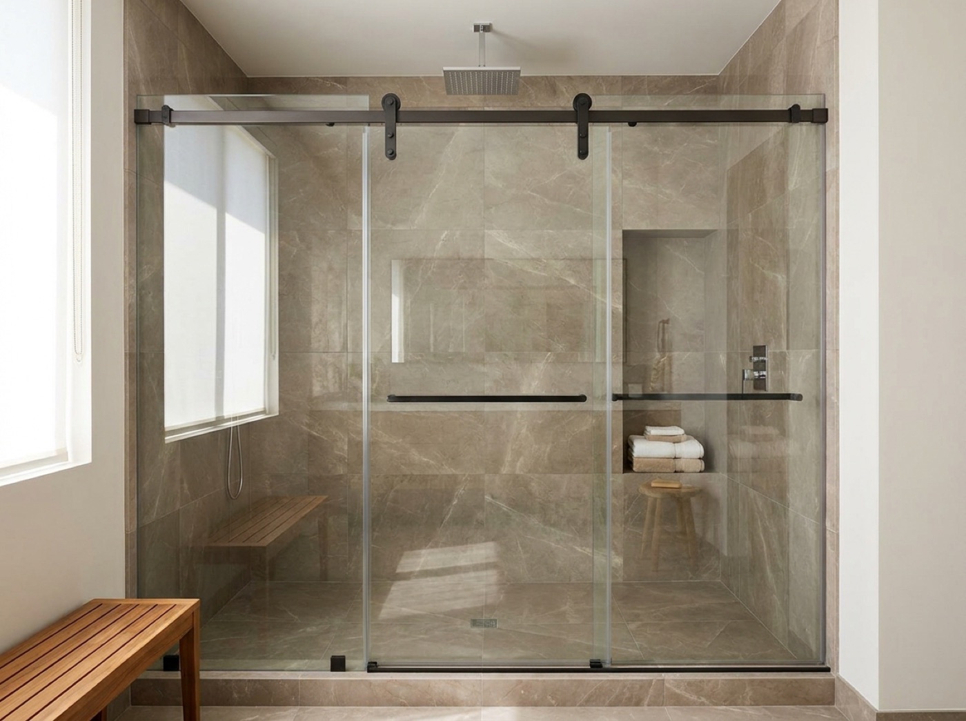 Choosing the right shower door for a mid-century modern home