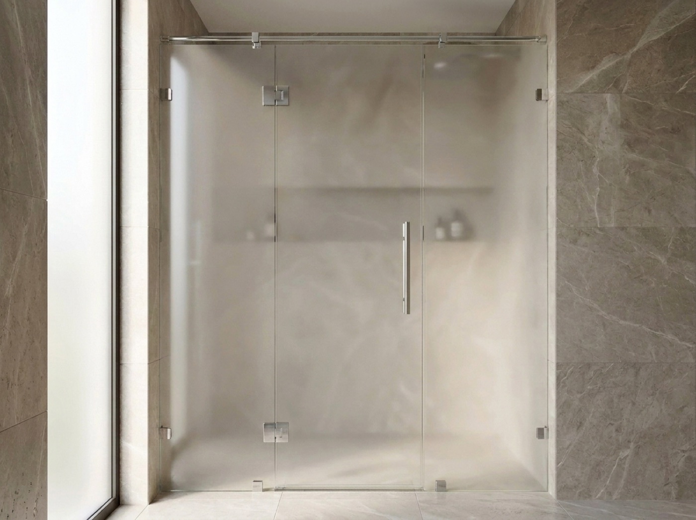 Hinged & Swing Shower Doors by Fortune Shower Doors for a Troy, Michigan bathroom