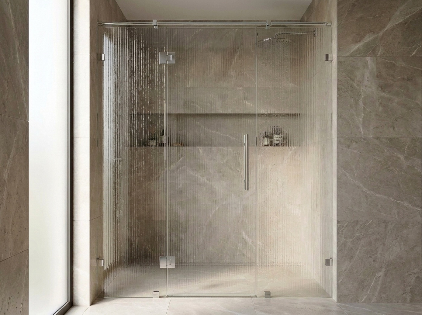Hinged & Swing Shower Doors by Fortune Shower Doors for a Macomb Township, Michigan bathroom