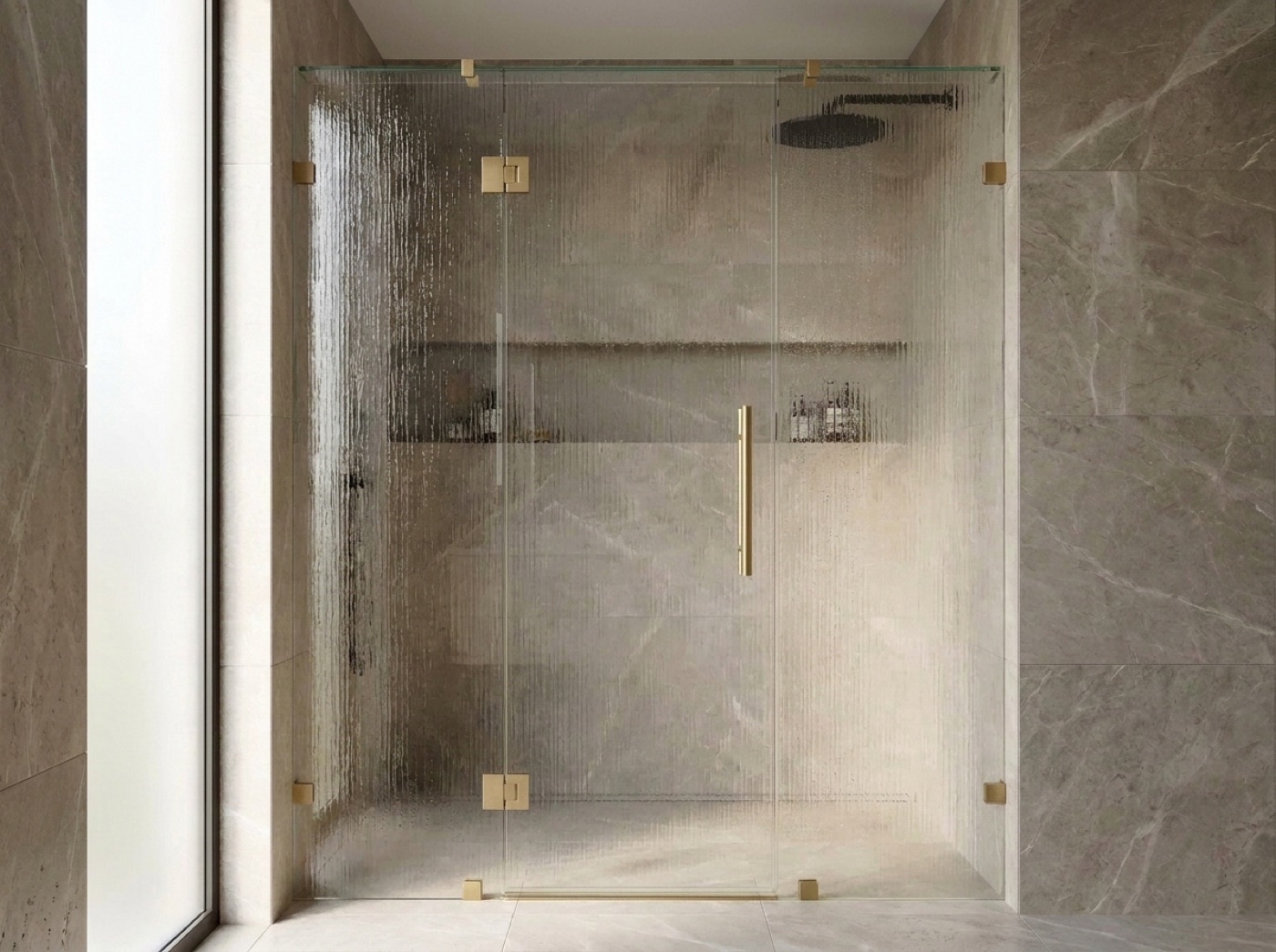 Hinged & Swing Shower Doors by Fortune Shower Doors for a Warren, Michigan bathroom