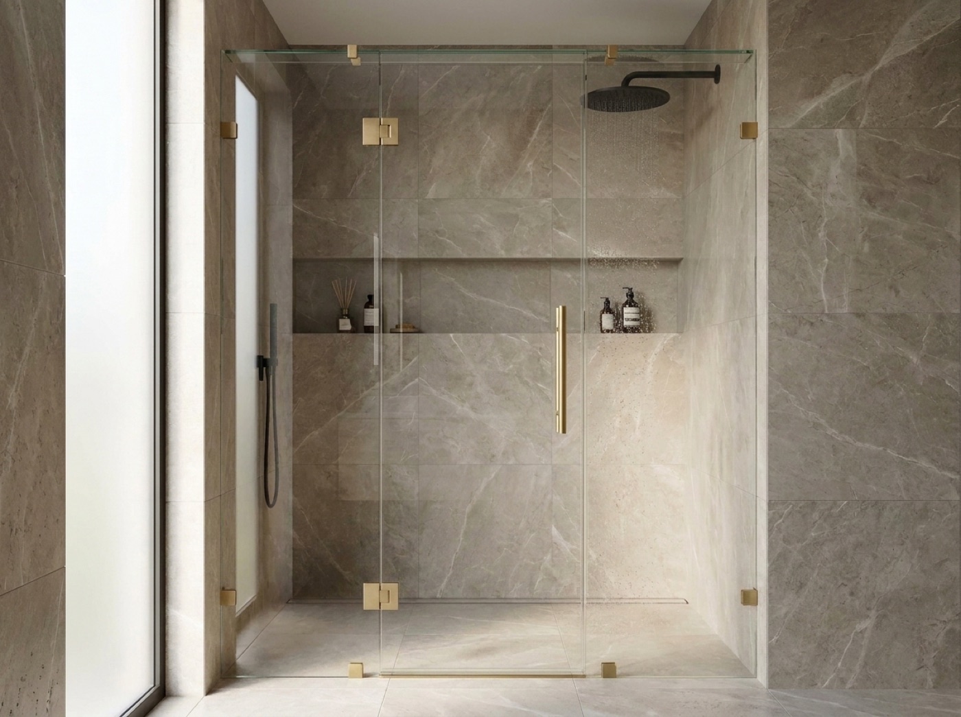 Customizing a framed shower door to fit every style